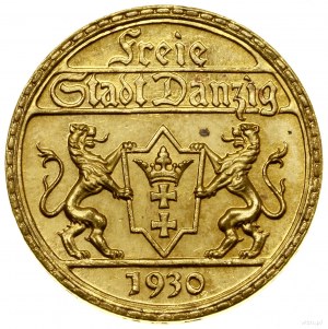 25 guldenów, 1930, Berlin; Posąg Neptuna; AKS 6, CNG 52...