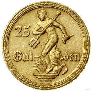 25 guldenů, 1930, Berlín; socha Neptuna; AKS 6, CNG 52....