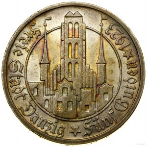 5 guldenů, 1923, Utrecht; kostel Panny Marie...