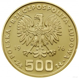 500 zloty, 1976, Warsaw; Kazimierz Pulaski (1747-17...