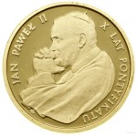 Ensemble de pièces à l'effigie de Jean-Paul II - X ans de pontificat : 10...