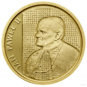 Satz Münzen mit Johannes Paul II - Büste links auf dem...