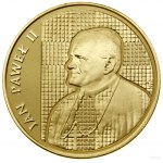 Satz Münzen mit Johannes Paul II - Büste links auf dem...