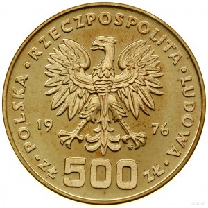 500 zloty, 1976, Warsaw; Kazimierz Pulaski (1747-17...