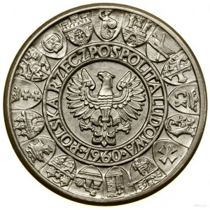 100 zloty, 1960, Varsavia, Mieszko e Dąbrówka - posta...