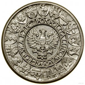 100 zloty, 1960, Varsavia, Mieszko e Dąbrówka - posta...