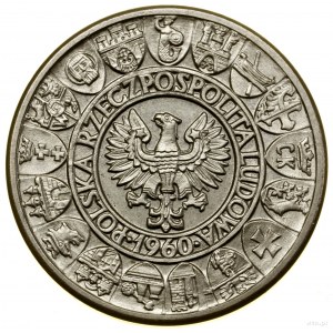 100 zlotých, 1960, Varšava; Mieszko a Dąbrówka - stojan...