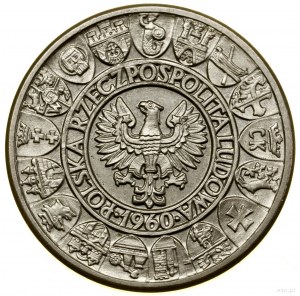 100 zloty, 1960, Varsavia; Mieszko e Dąbrówka - stand...