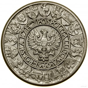 100 zloty, 1960, Varsavia; Mieszko e Dąbrówka - pop...