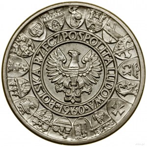 100 złotych, 1960, Warszawa; Mieszko i Dąbrówka - głowy...