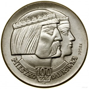 100 złotych, 1960, Warszawa; Mieszko i Dąbrówka - głowy...