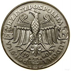 100 zlatých, 1960, Varšava; Mieszko a Dąbrówka - vedúci...