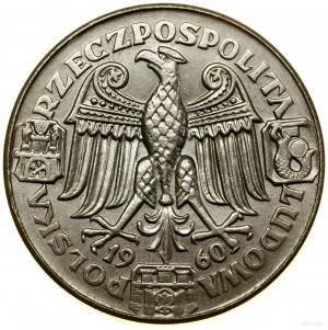100 zlatých, 1960, Varšava; Mieszko a Dąbrówka - vedúci...