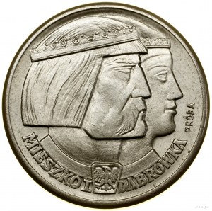 100 złotych, 1960, Warszawa; Mieszko i Dąbrówka - głowy...