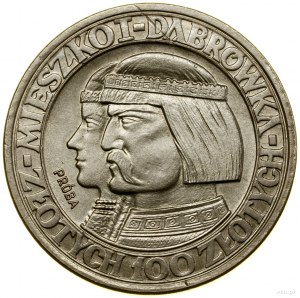 100 złotych, 1960, Warszawa; Mieszko i Dąbrówka - głowy...