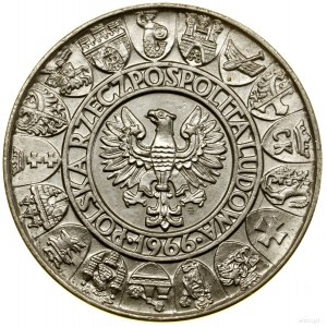 100 zloty, 1966, Varsavia; Mieszko e Dąbrówka - stand...