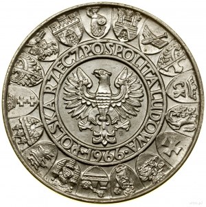 100 zloty, 1966, Varsavia; Mieszko e Dąbrówka - stand...