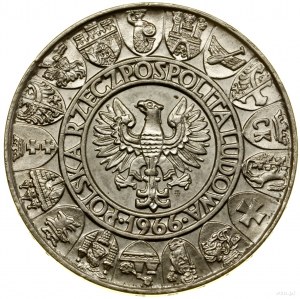 100 złotych, 1966, Warszawa; Mieszko i Dąbrówka - popie...