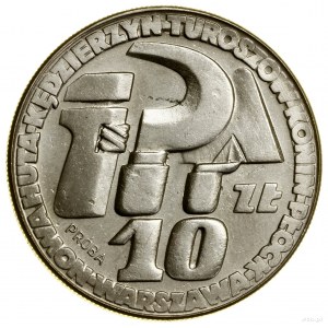 10 złotych, 1964, Warszawa; Klucz, sierp i kielnia, PRÓ...