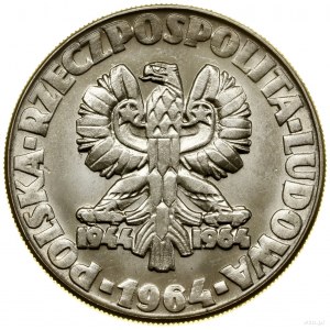 10 Gold, 1964, Warschau; Baum (klein), PRÓBA NIKIEL...