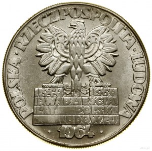 10 złotych, 1964, Warszawa; Nowa Huta - Płock - Turoszó...