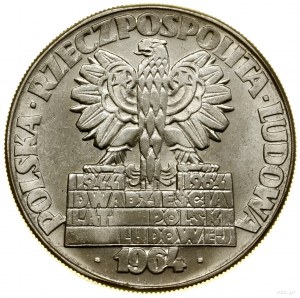 10 zlatých, 1964, Varšava; Nowa Huta - Płock - Turoszó...