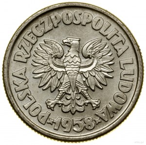 5 zlotys, 1958, Varsovie ; Navire 