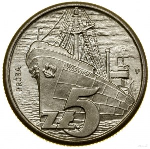 5 Zloty, 1958, Warschau; Schiff 