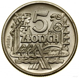 5 Zloty, 1959, Warschau; Symbole der Volkswirtschaft ...