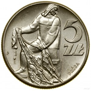 5 gold, 1959, Warsaw, Poland; Rybak, NIKIEL SAMPLE; Parchim...
