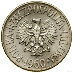 5 złotych, 1960, Warszawa; Statek „Waryński”, PRÓBA NIK...