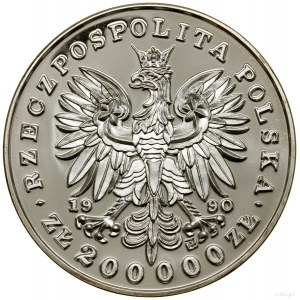 200,000 gold, 1990, Solidarity Mint (USA); Tadeusz K....