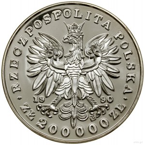 200.000 oro, 1990, Solidarity Mint (USA); Tadeusz K...
