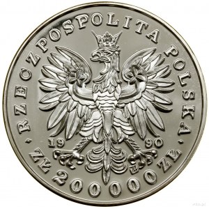200.000 złotych 1990, Solidarity Mint (USA); Fryderyk C...