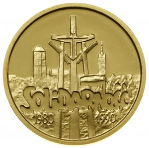 Set di monete per il 10° anniversario di Solidarność - 200.000 zloty, 10...