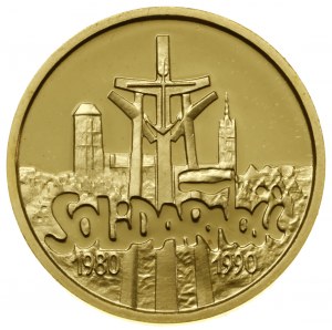 Sada mincí k 10. výročí Solidarity - 200 000 zlotých, 10...