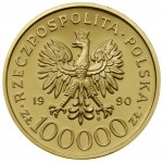 Jeu de pièces pour le 10e anniversaire de Solidarité - 200 000 zlotys, 10...