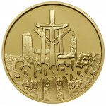Komplet monet na 10-lecie Solidarności - 200.000 zł, 10...
