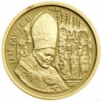 Münzsatz mit Johannes Paul II. - vor dem Hintergrund des Altars - 10,0...