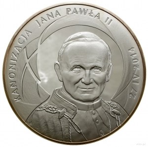 A set of coins issued by the National Bank of Poland on the occasion of the Canonization of...