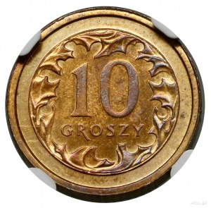 10 groszy, 2006, Varšava; bez nápisu PRÓBA; Parchimowi...
