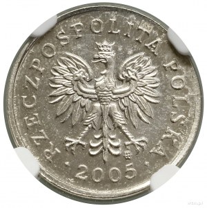2 pennies, 2005, Varsovie ; pas d'inscription PRÓBA ; Parchimowic...