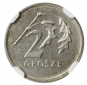2 pennies, 2005, Varsovie ; pas d'inscription PRÓBA ; Parchimowic...