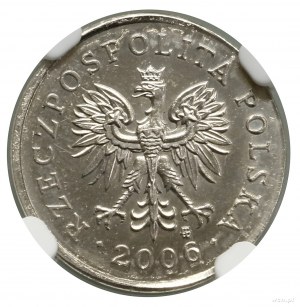 2 pennies, 2006, Warsaw; no inscription PRÓBA; Parchimowic...