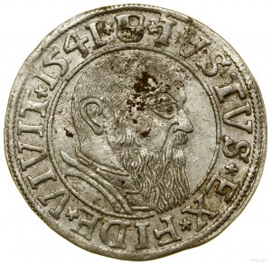 Penny, 1541, Königsberg; varietà con lunga barba da principe, ...