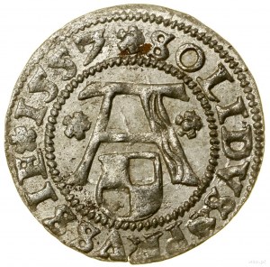 Shell, 1557, Königsberg; on the obverse above the Eagle a clover....