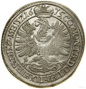 15 krajcars, 1675, Olesnica; písmená S-P (Samue minc...