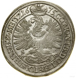 15 krajcars, 1675, Olesnica ; lettres S-P (Samue minc...