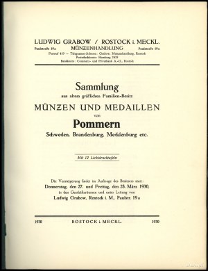 Ludwig Grabow, Versteigerung - Münzen und Medaillen von...