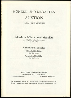 Gerhard Hirsch, Auktion 72 Silesia in nummis; München,...